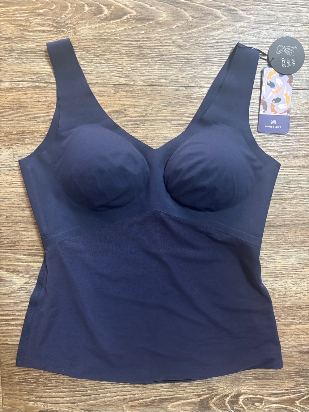Honeylove Liftwear Tank in Navy Women's Size XL NWT Shapewear Smooth Slimming